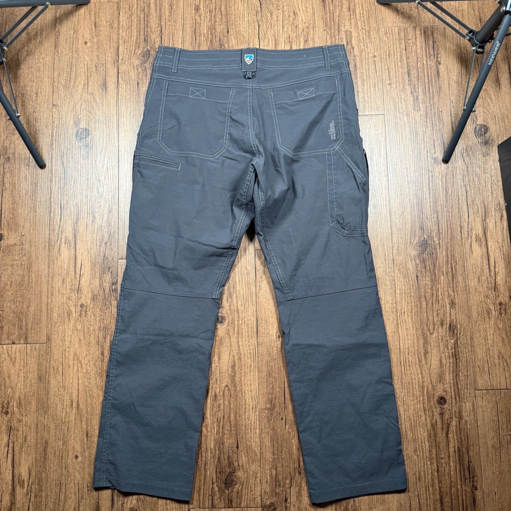 Kuhl Renegade Rock Pants Mens 34x30 (34x29) Charcoal Grey Hiking Climbing